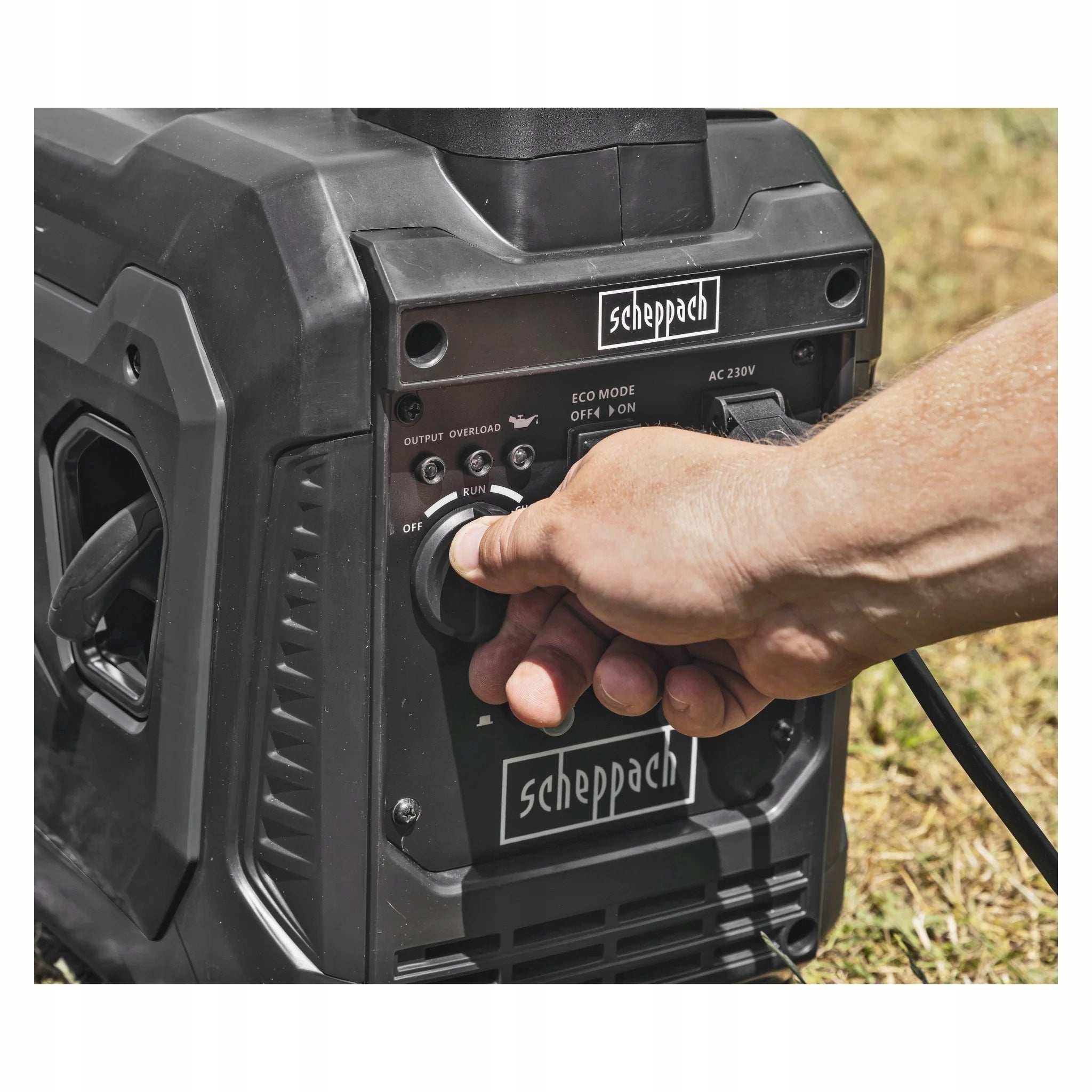 Generator set portable single-phase Scheeppach 1100 W petrol Manufacturer code BDI1200x