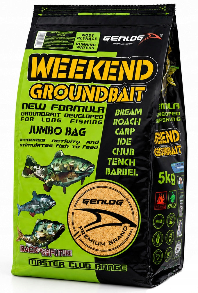 Genlog Bait Weekend Water Flowing 5kg Packaging status original