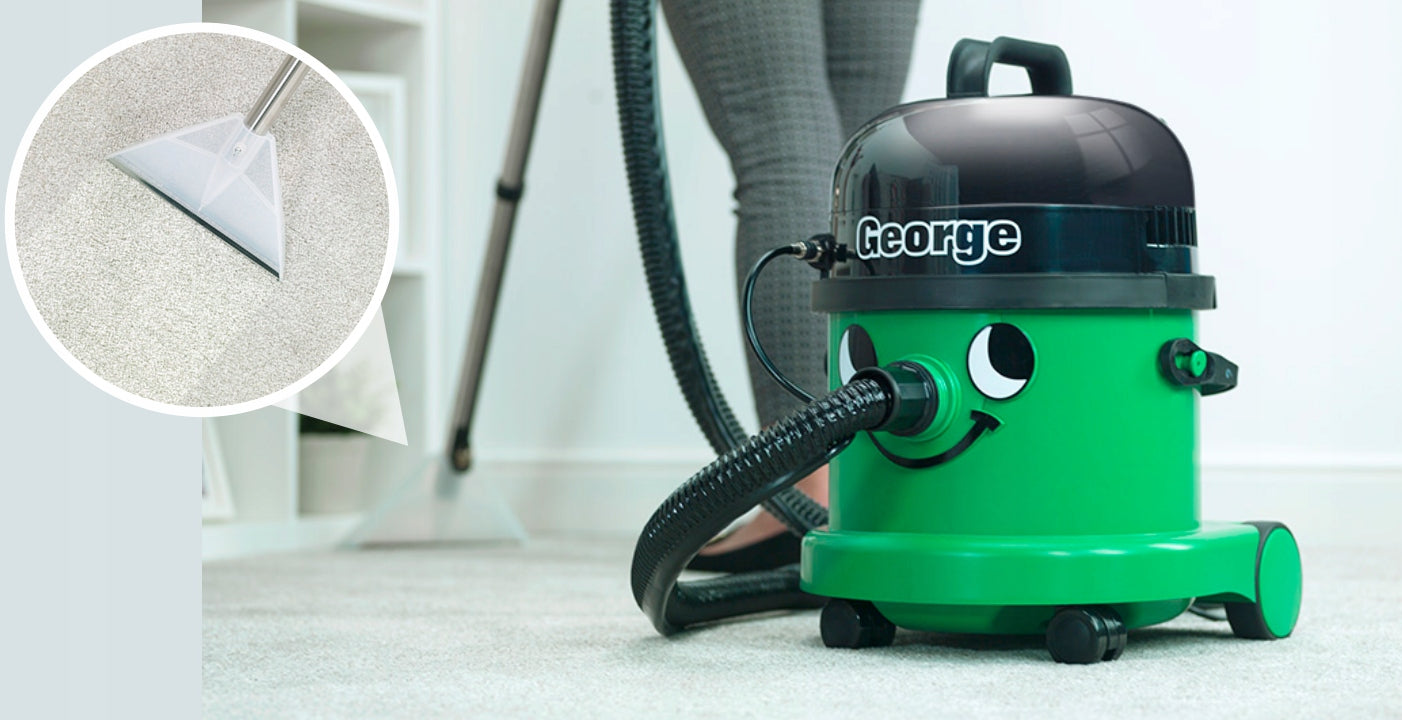 George washing vacuum cleaner for upholstery and carpets and 10 liters of washing liquid Brand Numatic