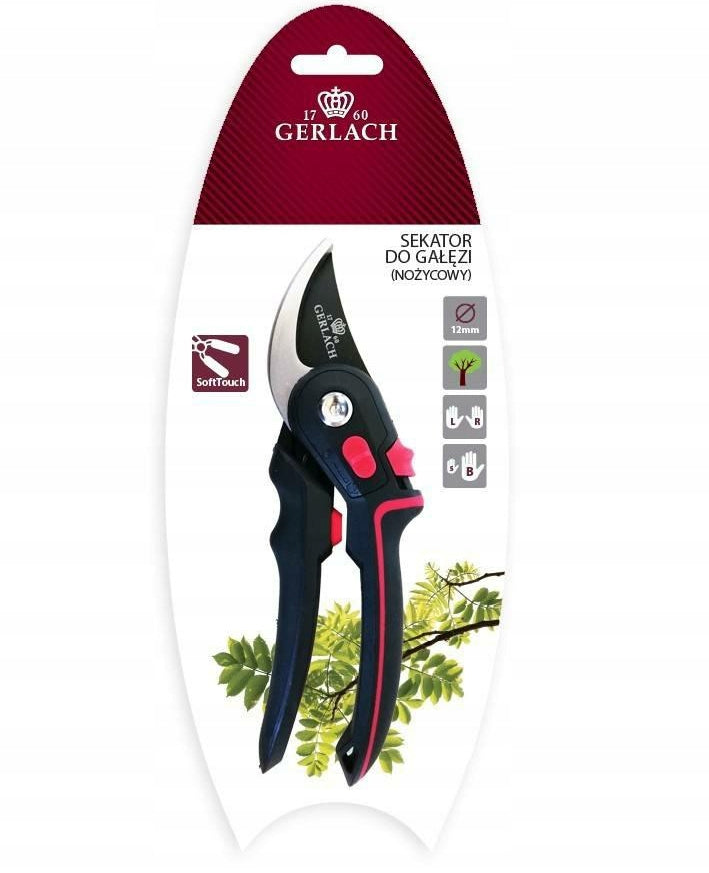 Gerlach Hand Shears Pruner Gerlach for Garden Tree Branches 12 mm Manufacturer code NK503
