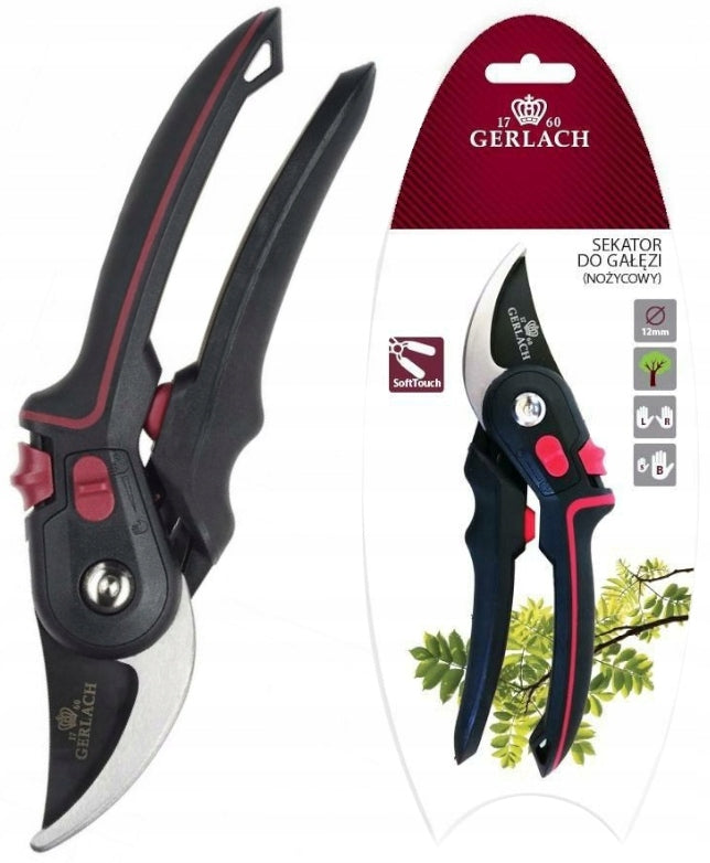 Gerlach Hand Shears Pruner Gerlach for Garden Tree Branches 12 mm