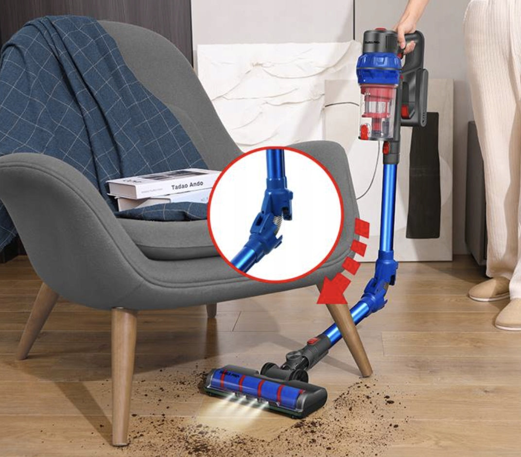 German Upright Vacuum Cleaner Wireless Swiss Pro+ 18 KPA, with LED 250W Brand no brand