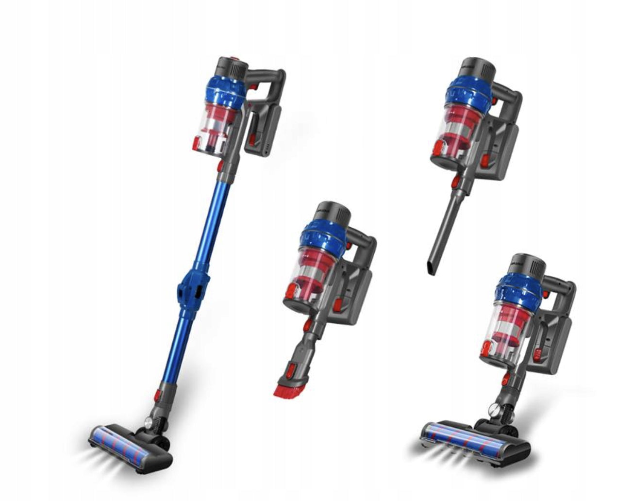 German Upright Vacuum Cleaner Wireless Swiss Pro+ 18 KPA, with LED 250W