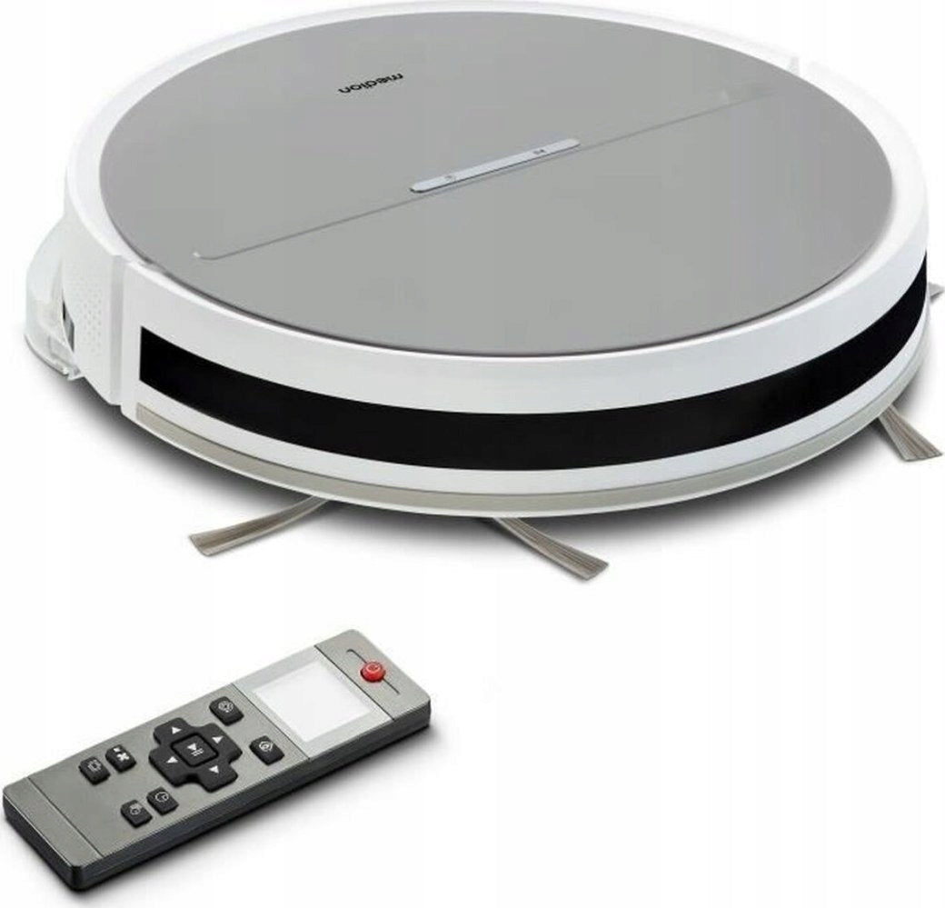 German robot Medion,Pilot+Application control,Timer,Charging station Dominant color silver/gray