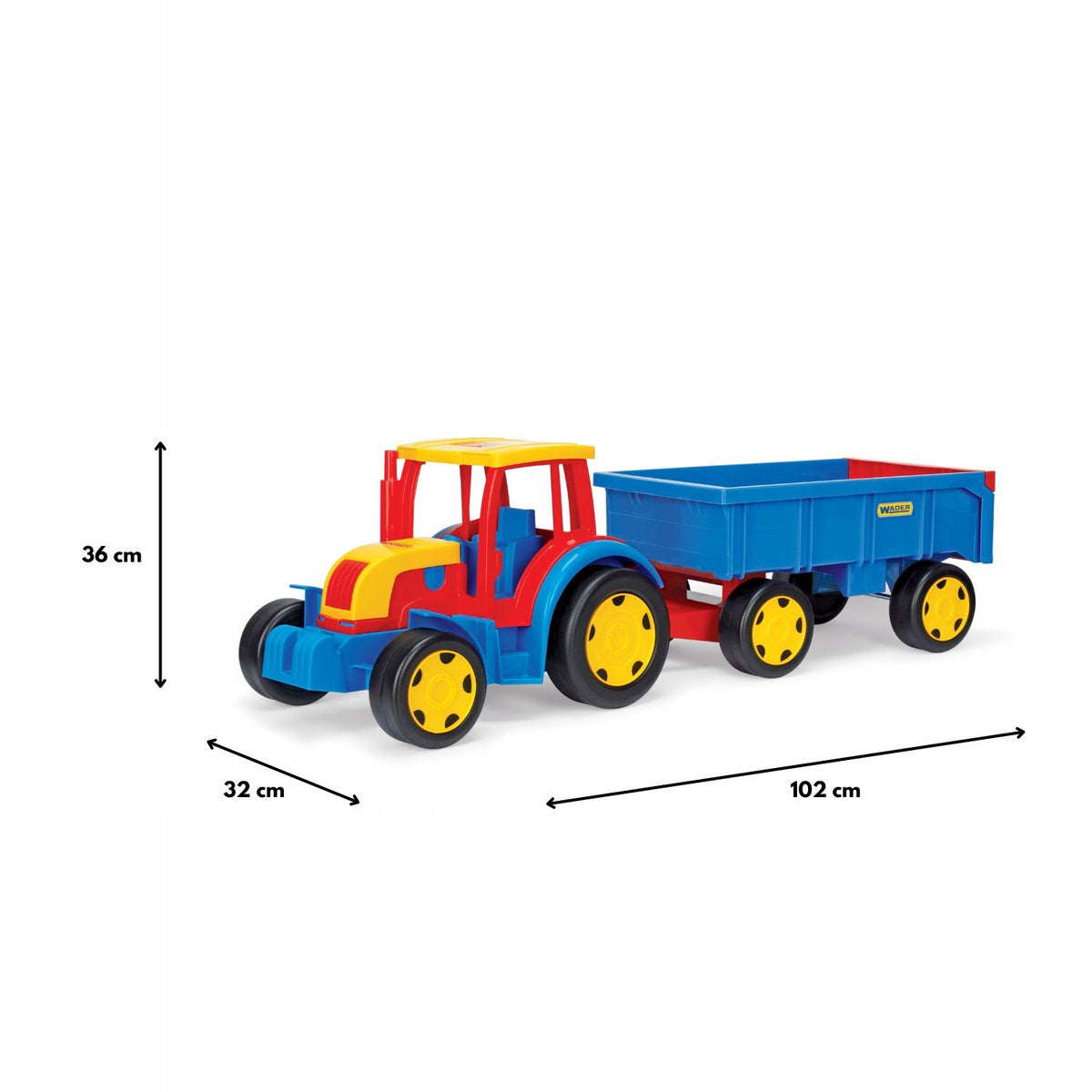 Giant tractor with trailer Wader 66100 Brand Wader