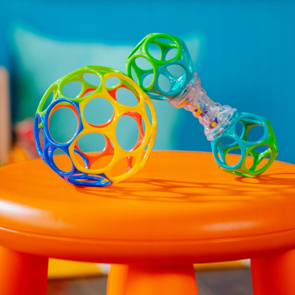 Gift Set: Rattle Teether Set of 2 Oball Bright Starts Manufacturer code 16908-6