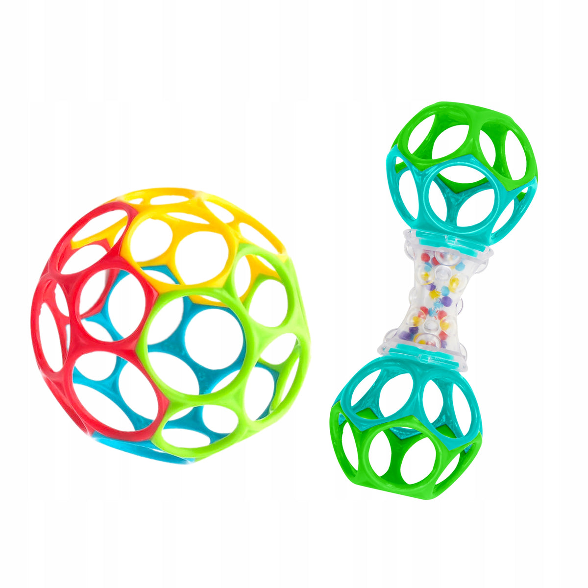 Gift Set: Rattle Teether Set of 2 Oball Bright Starts