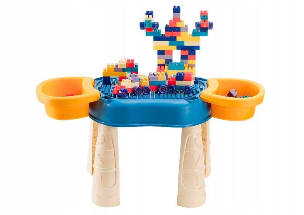 Gift for child 4in1 table with blocks and fishing rod for playing at home Brand LEAN Toys