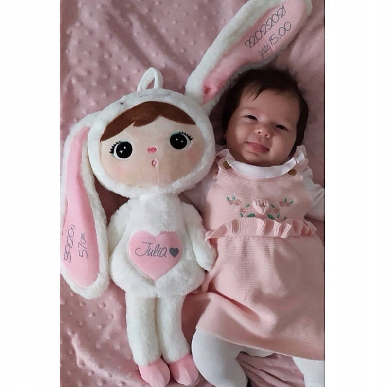 Gift for girl Bunny Doll with name Rabbit Metoo Brand Metoo