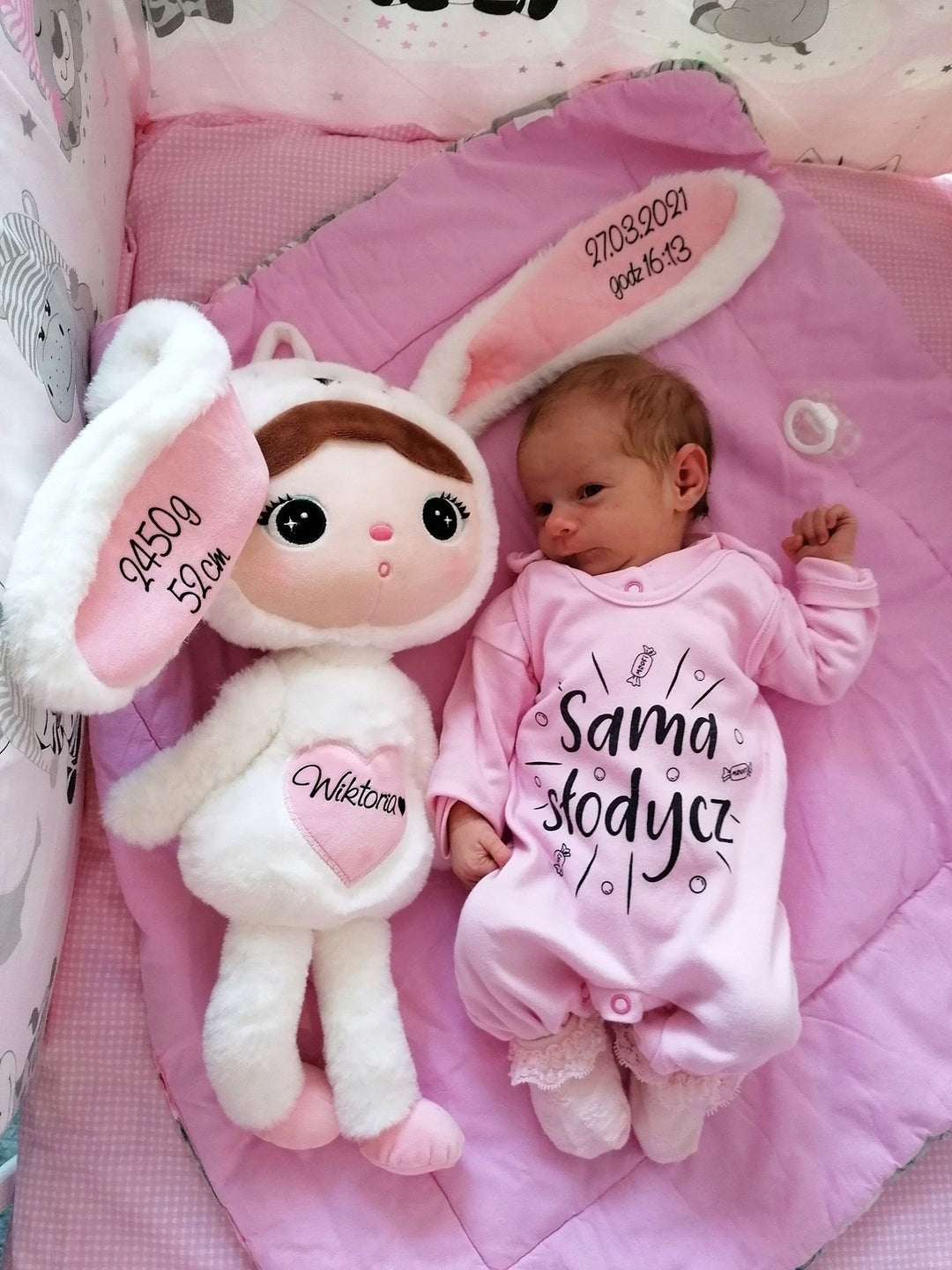 Gift for girl Bunny Doll with name Rabbit Metoo Manufacturer code 67/21465