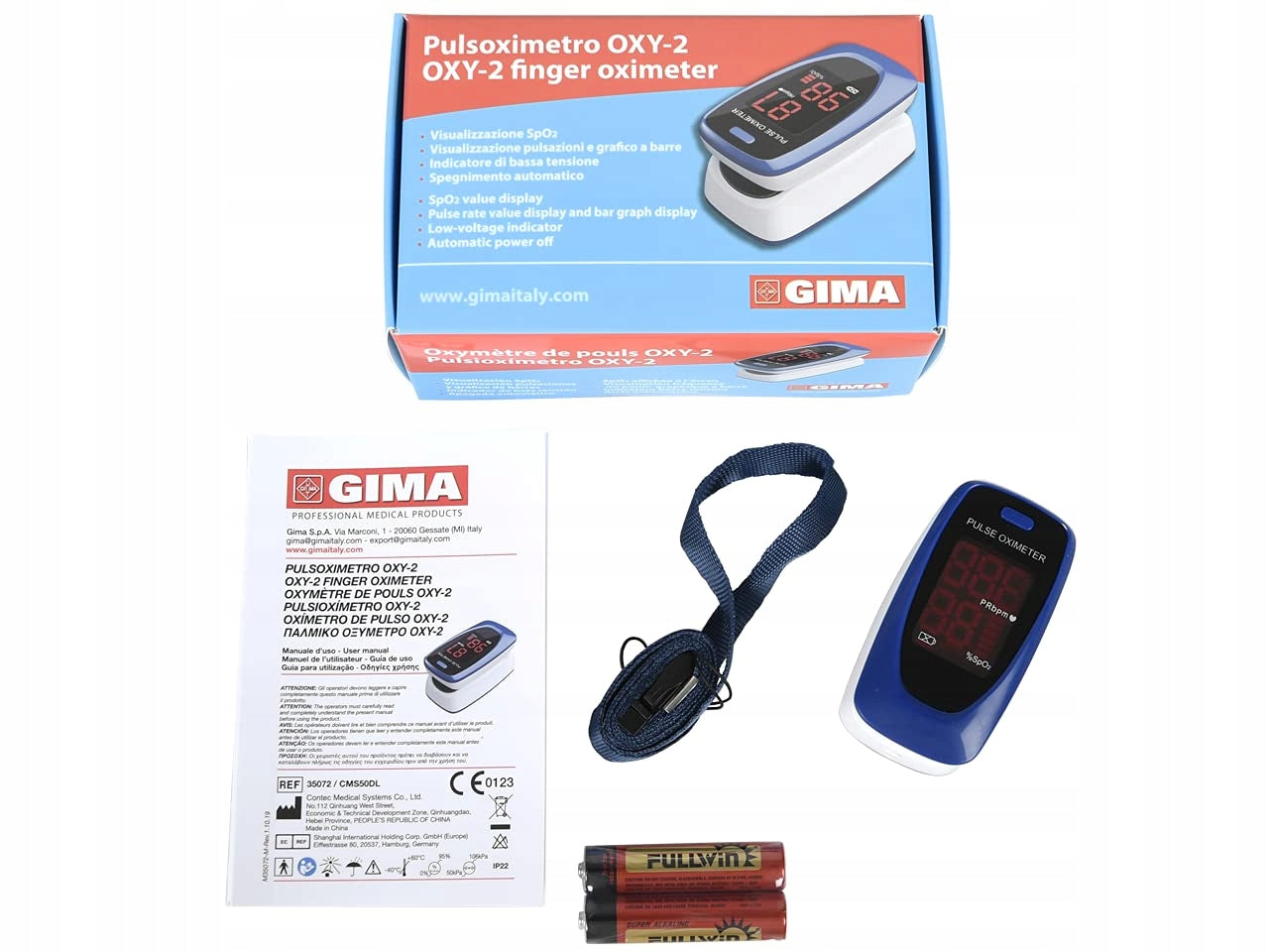 Gima OXY-2 Finger Pulse Oximeter Brand Gima