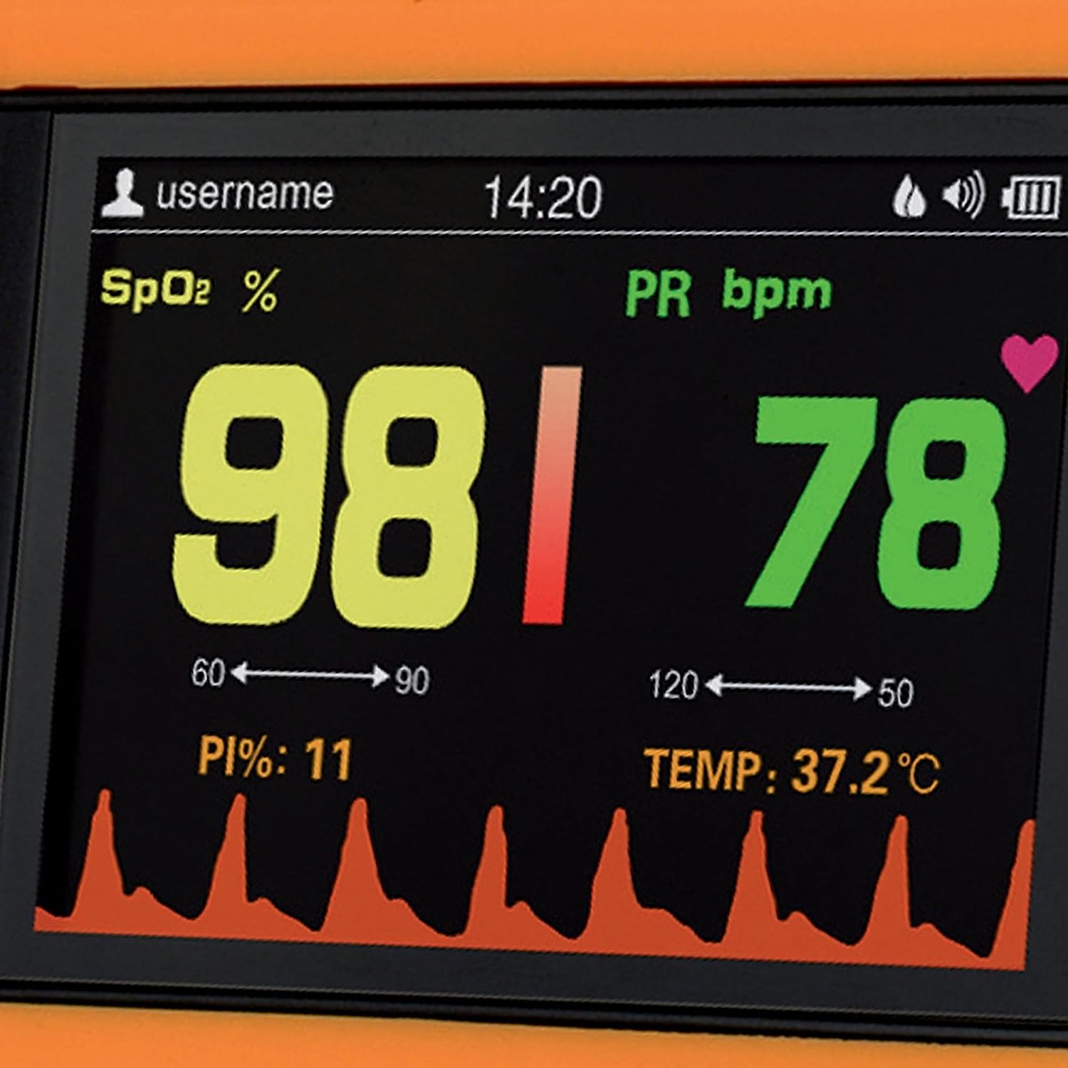Gima Oxy 110 pulse oximeter for children and adults | AH8868 Medical device type accessories for a medical device or a product without an intended medical purpose