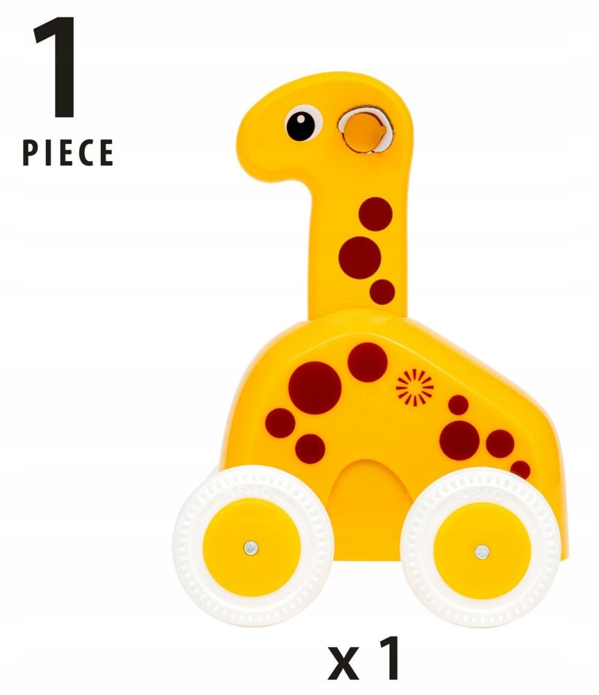 Giraffe toy Press and Ride wooden animal Brio Packaging status original