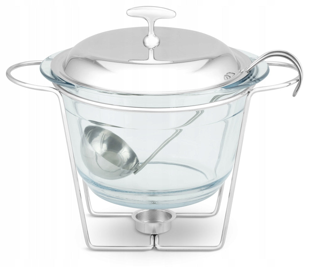 Glass Heater For Soup Dishes HEAT RESISTANT Dish With Heater 1445