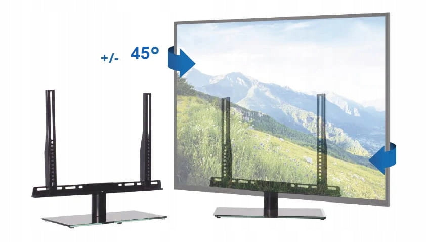 Glass TV Rotating Base Up to 46 Inches 30kg +- 45° TV Stand EAN (GTIN) 5902027609042