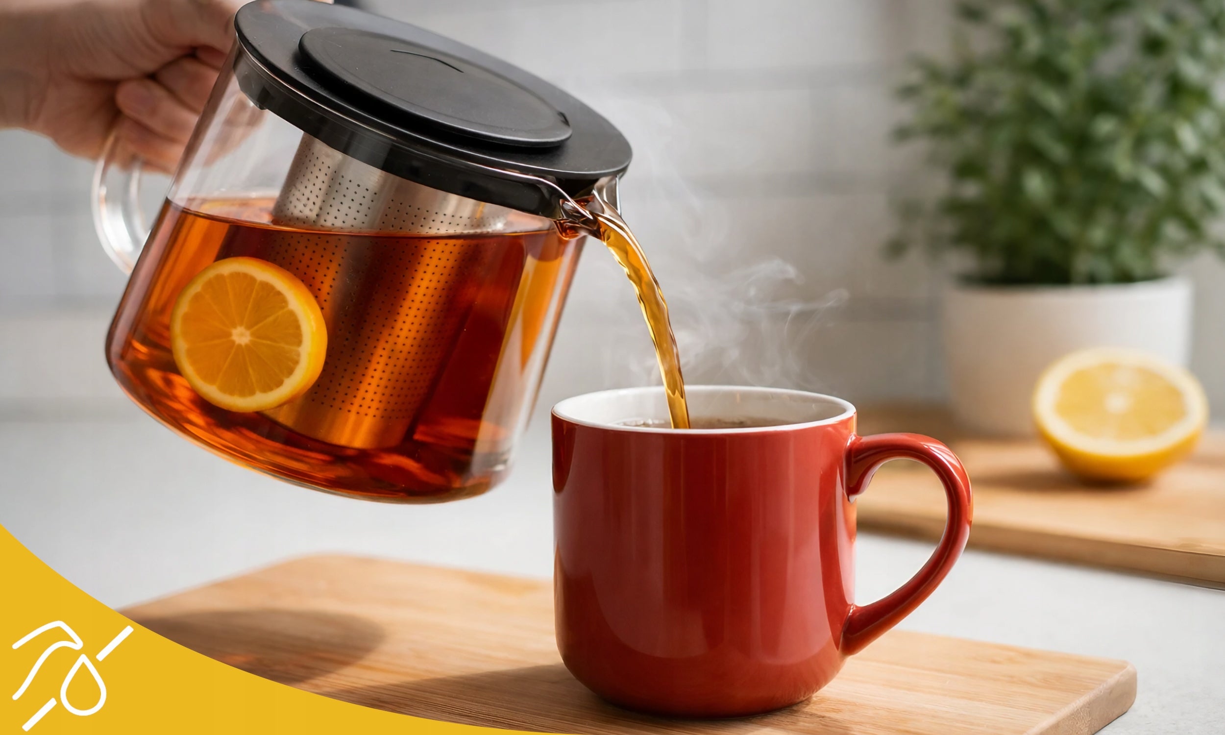 Glass Tea POT Glass Infuser 1500ML HEAT RESISTANT KETTLE Manufacturer code CZAJNIK DO HERBATY ŻAROODPORNY Z SITKIEM