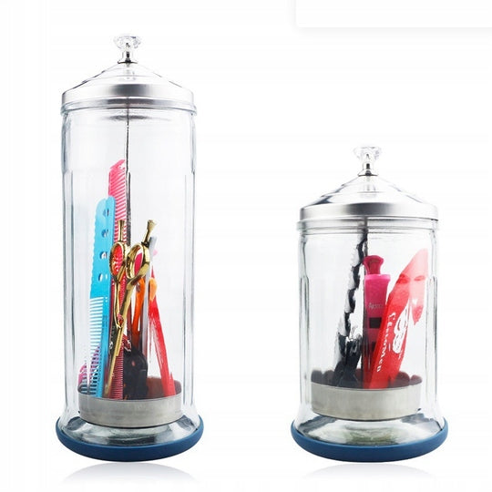 Glass container for immersion disinfection CAPACITY: 1000 ML Color transparent