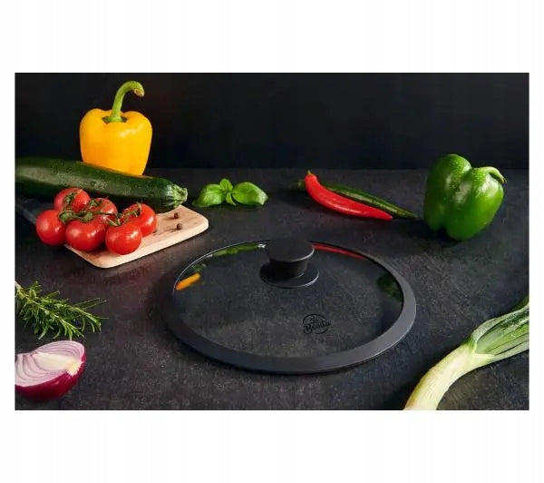 Glass cover La Bonita LB24PO02 Silicone handle and rim 24 cm Brand no brand