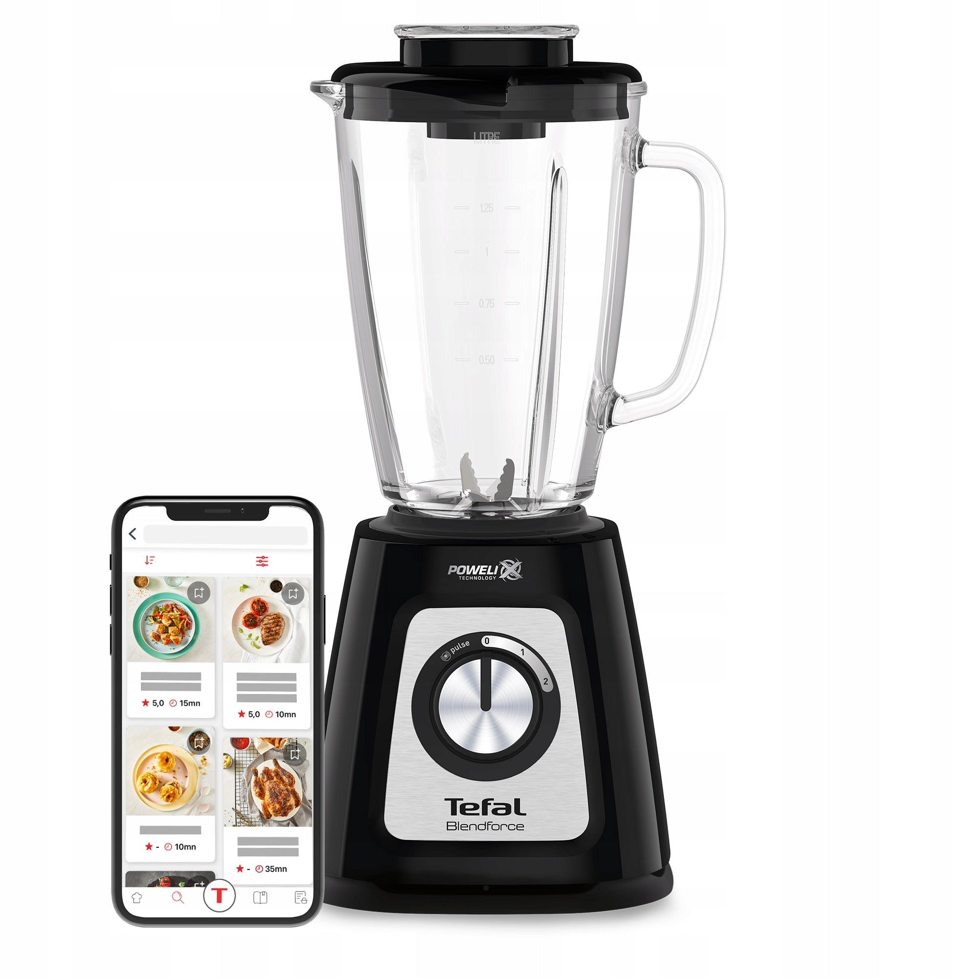 Glass cup blender TEFAL BLENDFORCE BL4358