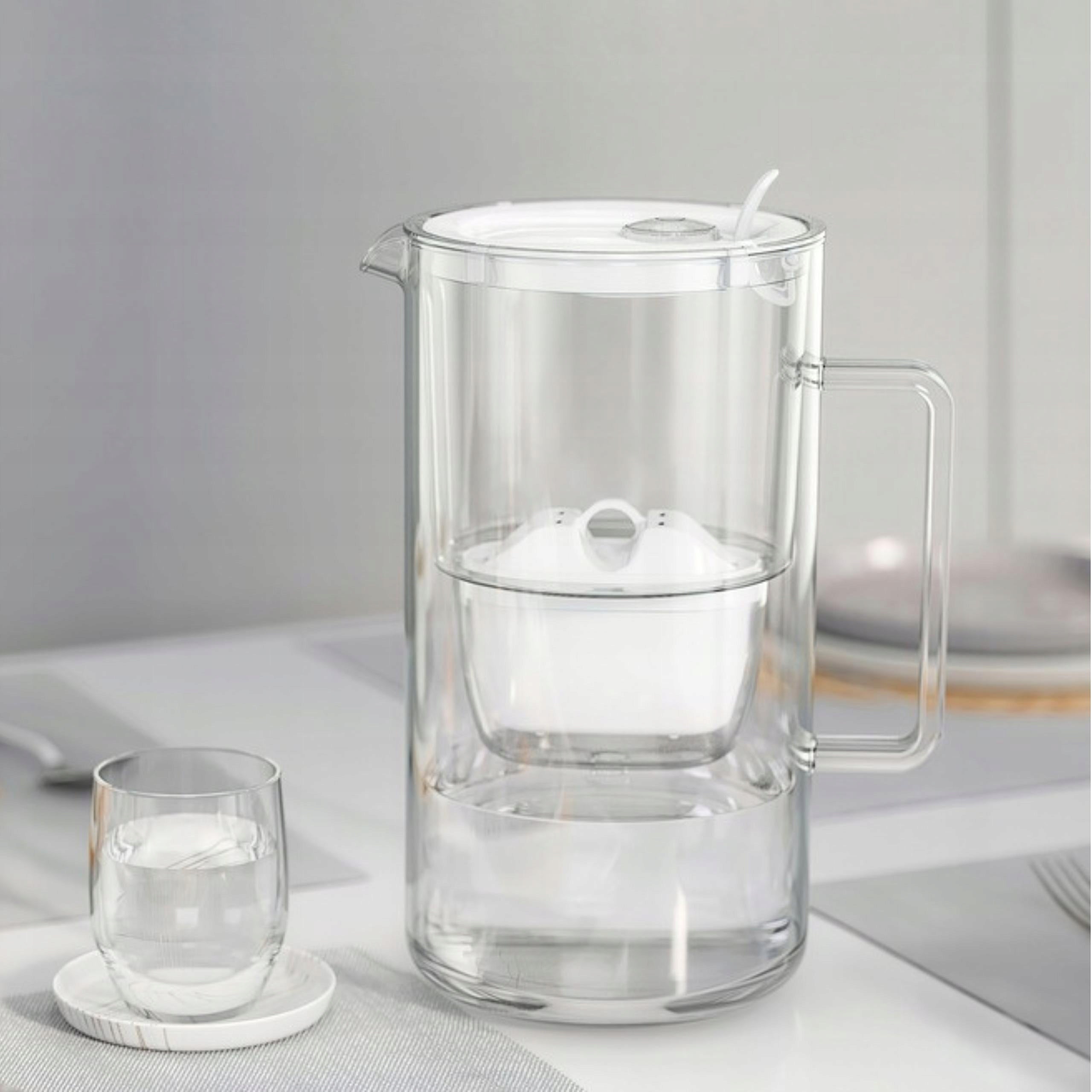 Glass filter jug Aquaphor Glass white + 4 filters Maxfor (1Mg + 3) Total capacity 2.5 l
