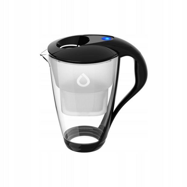 Glass filter jug Dafi CRYSTAL LED black 3 Unimax cartridges Brand Dafi