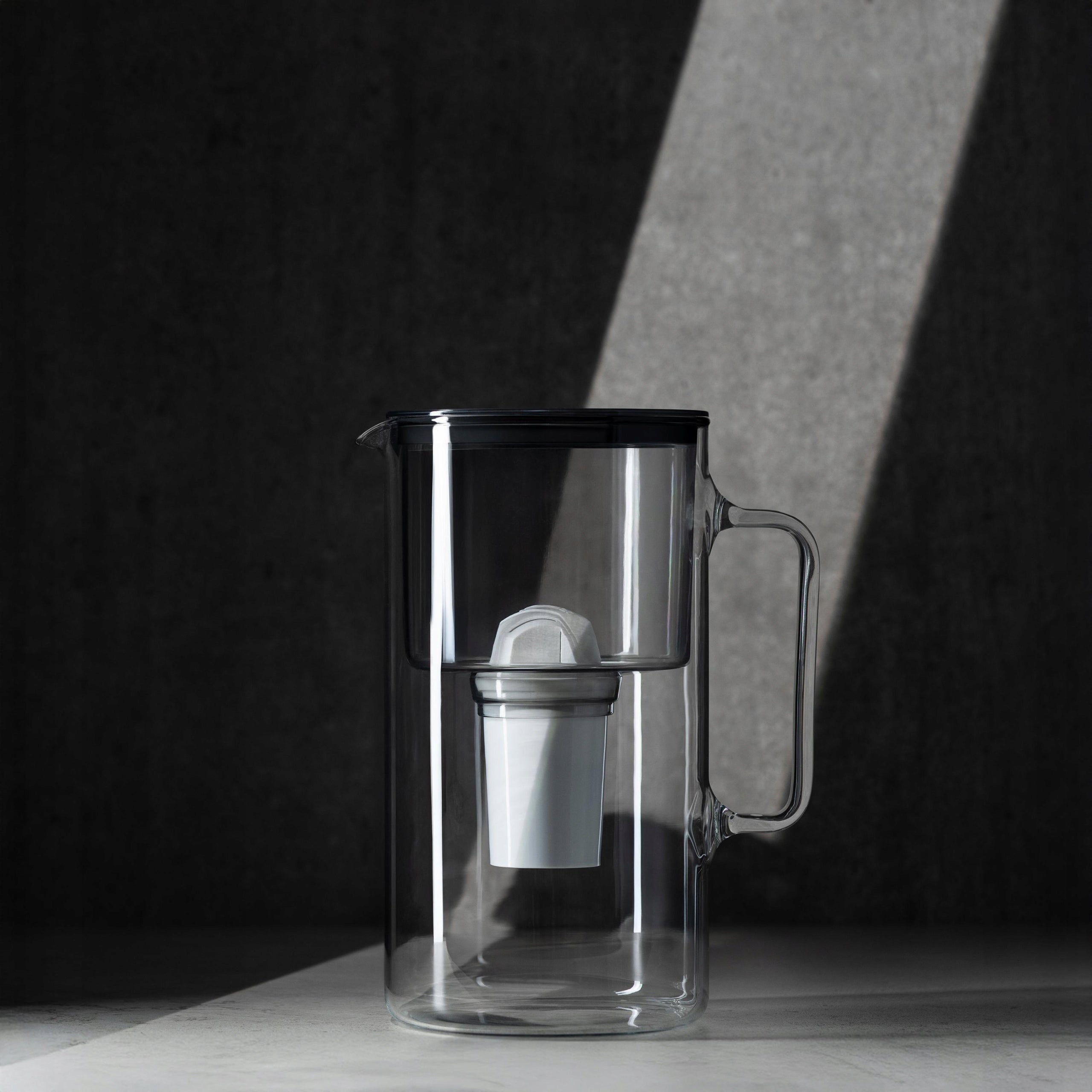 Glass filter jug Wessper 3l B2 BOROSILICATE + 3x water filter Packaging status original