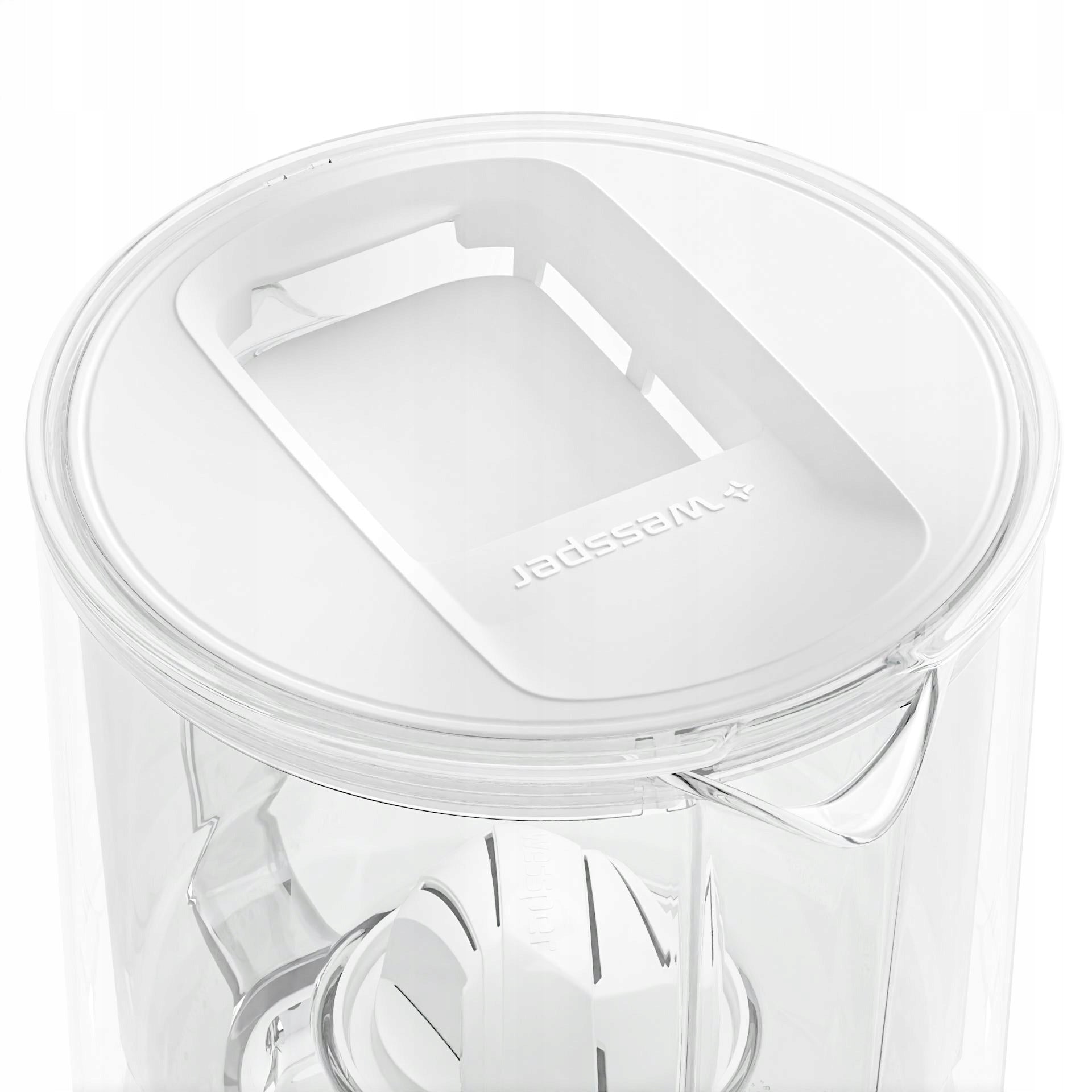 Glass filter jug Wessper 3l White + 5x Aquaclassic filter Total capacity 3 l