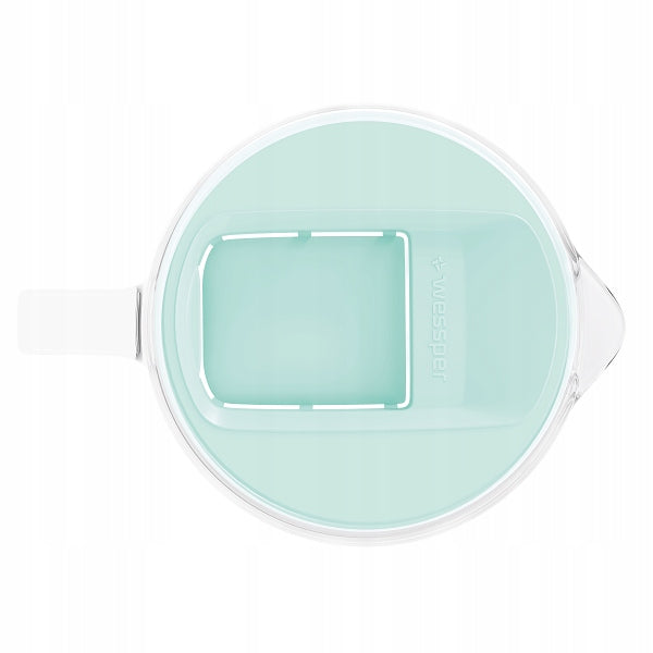 Glass filter jug Wessper WES202-MT 3l Mint 1x aquaclassic filter Type filtering jug