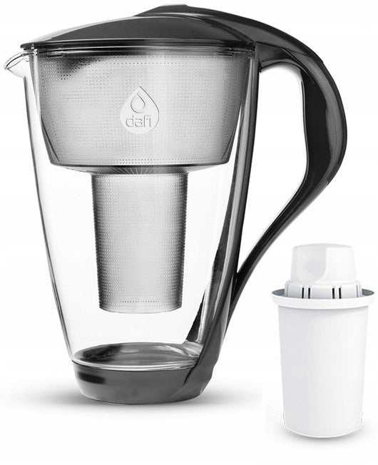 Glass jug DAFI CRYSTAL LED 2L Black + 3 filter Dafi Classic Manufacturer code D.FO.DAFI.SZKLANY.LED.3W.CZARN.P