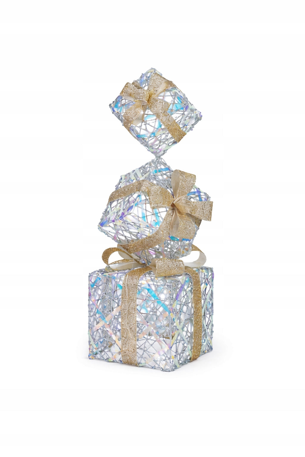 Glowing LED Gift Boxes Set of 3 Gift Boxes Decoration Packaging status original