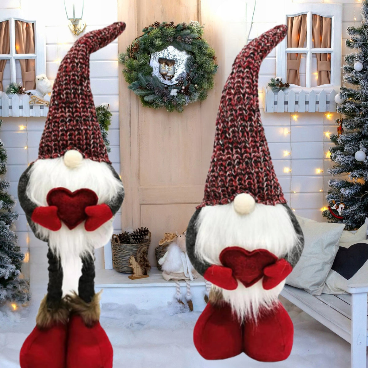 Gnome Christmas Dwarf Telescopic Large Gnome High 125cm Adjustable XXL Manufacturer code Skrzat Krasnal Święta Boże Narodzenie Prezent