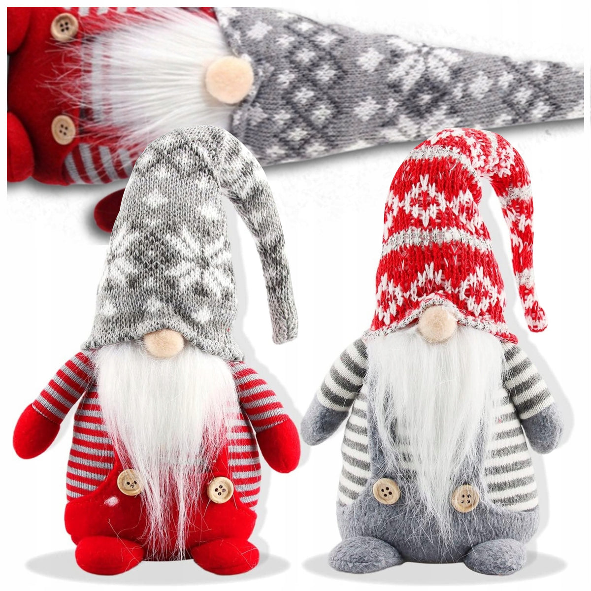 Gnomes Christmas Gnomes Couple Gnome LARGE Christmas Ornament Gift 42cm