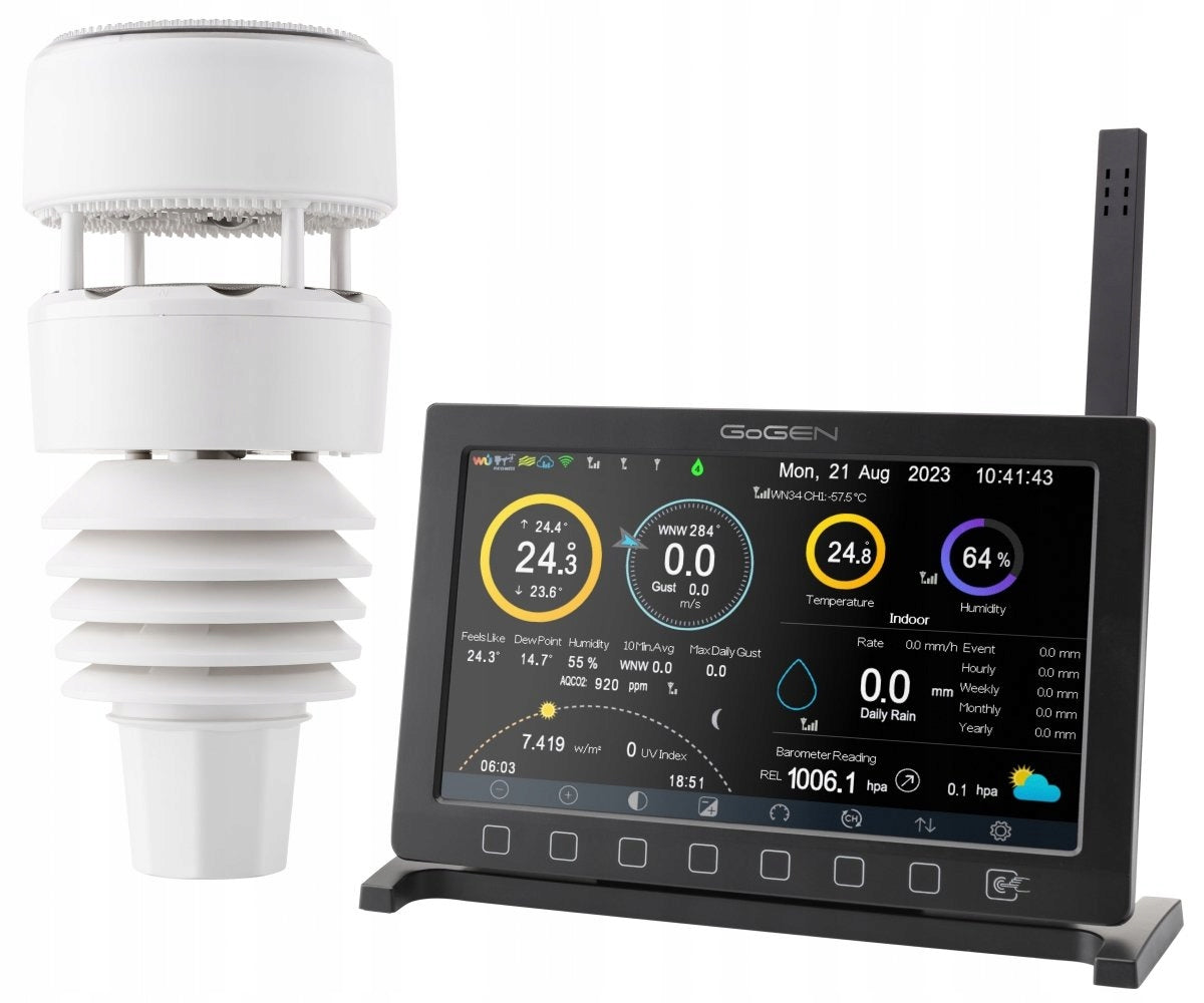 GoGEN ME 9900 - meteorological station with Wi-Fi and ultrasonic sensor