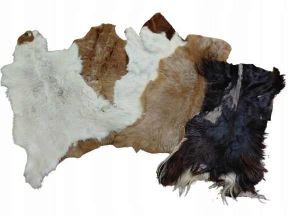 Goatskin PACK 5 Pcs Goatskins 2 Class SALE Goatskin Leather