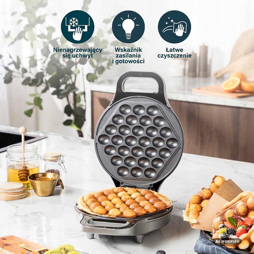 Gofrownica Bąbelkowa Princess Bubble Waffle 700 W Srebrna Brand Princess