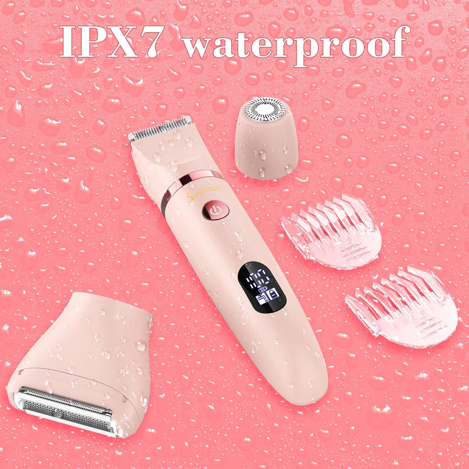 Golarka dla kobiet SCTTOMON Trymer do bikini depilator do twarzy 3w1 Różowy Manufacturer code RFC-2018