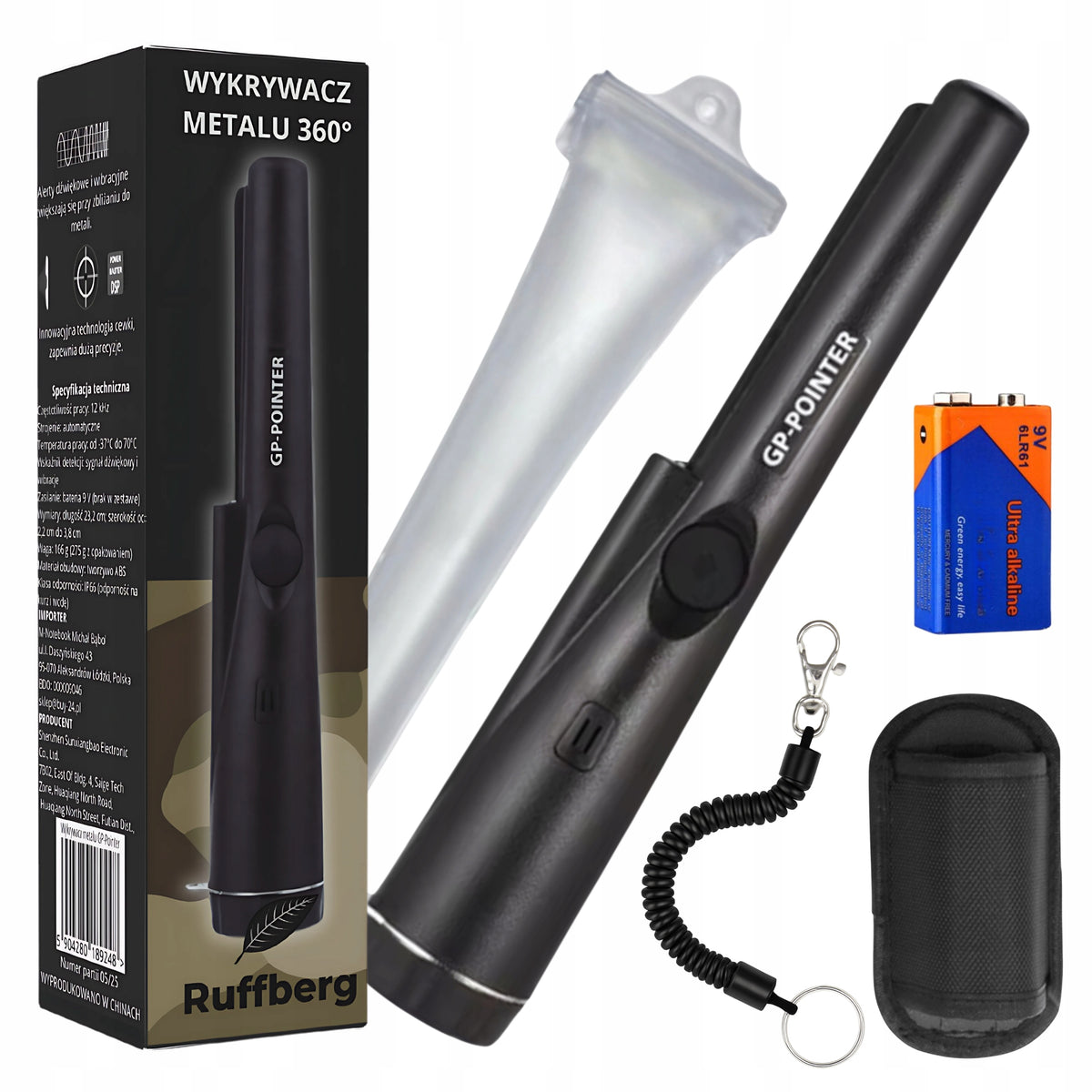 Gold Metal Detector Pinpointer Small Handheld GP Pointer Detector with Flashlight