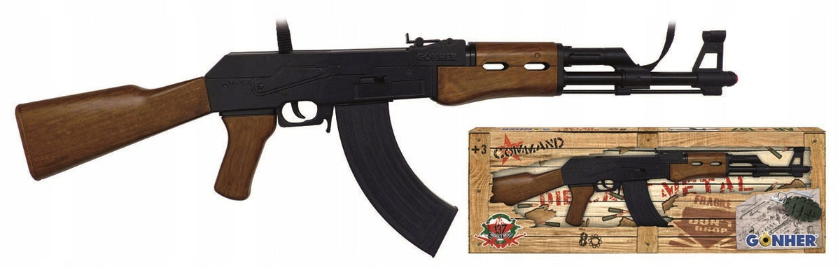 Gonher 137/6 - Military rifle, metal, for capes, AK-47 Kalashnikov Manufacturer code 137/6