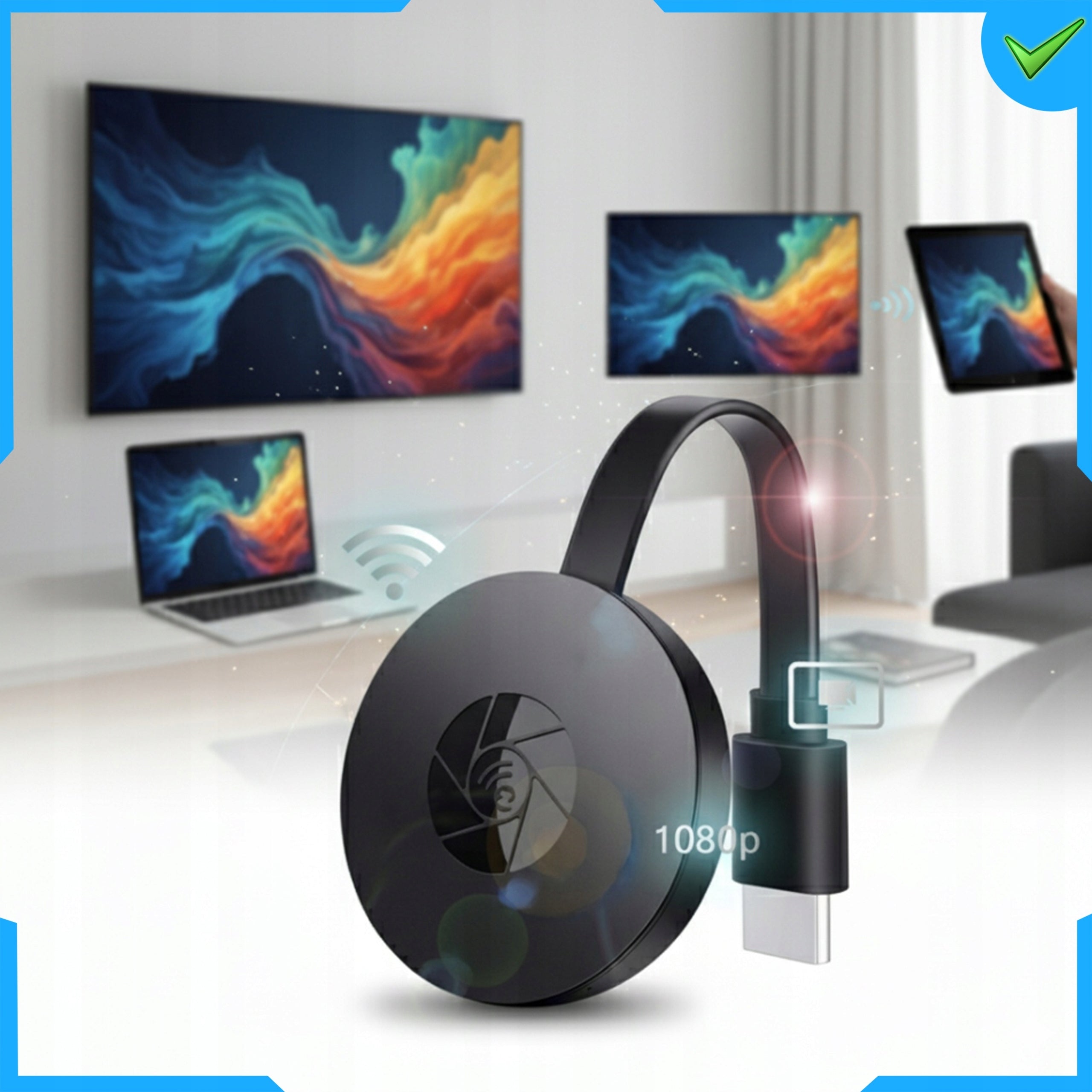 Google Chromecast HDMI Media Player Smart WiFi Netflix YouTube Manufacturer code 5904268950556