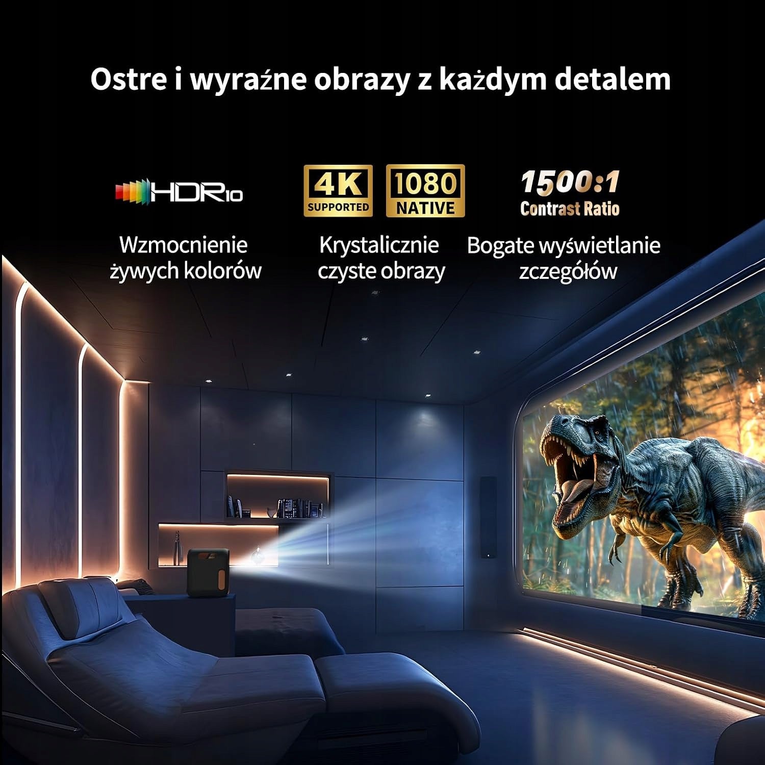 Google TV 1080P Full HD Smart Projector, 4K,Auto Focus and Keystone, Manufacturer code Wemax