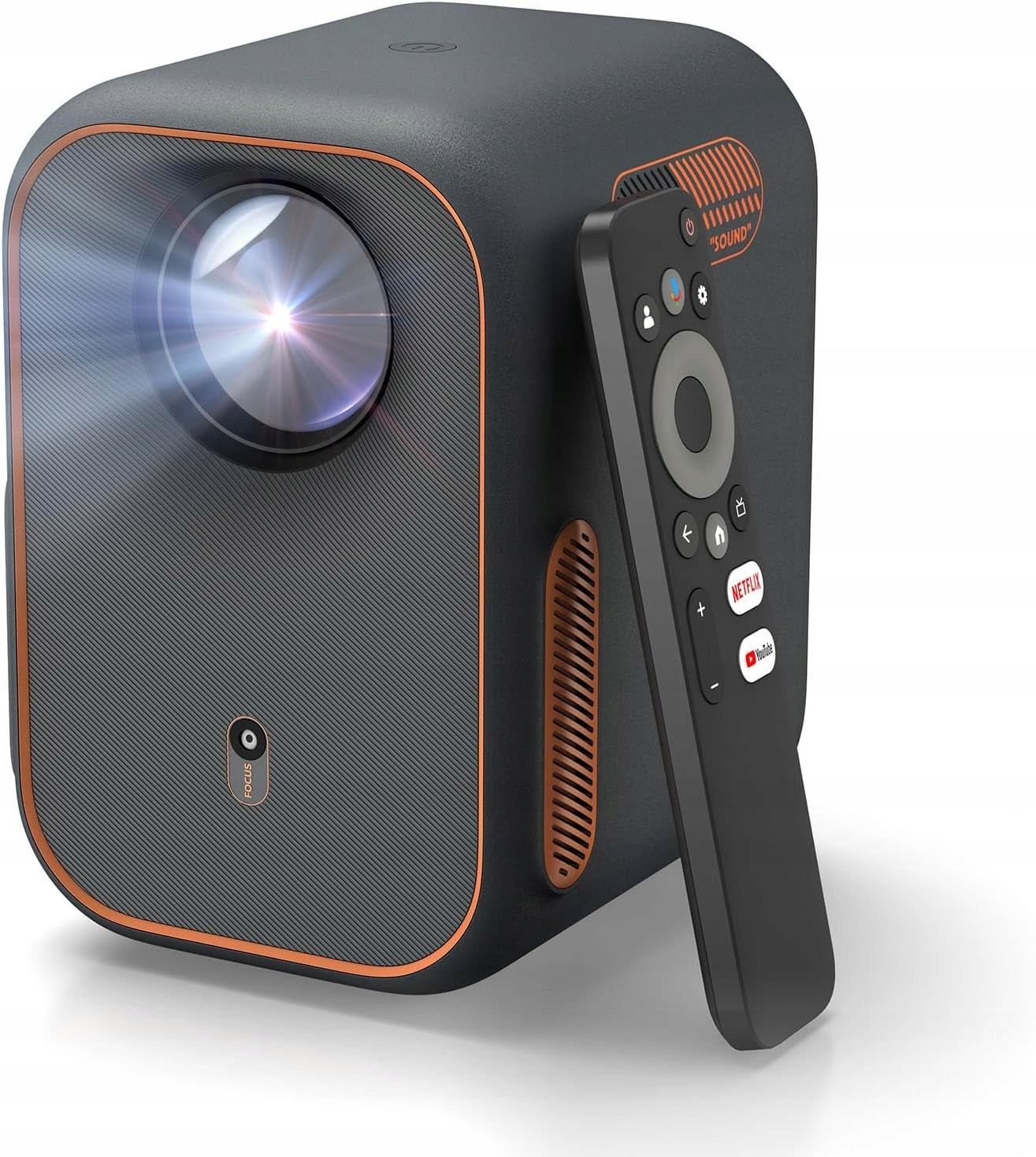 Google TV 1080P Full HD Smart Projector, 4K,Auto Focus and Keystone,