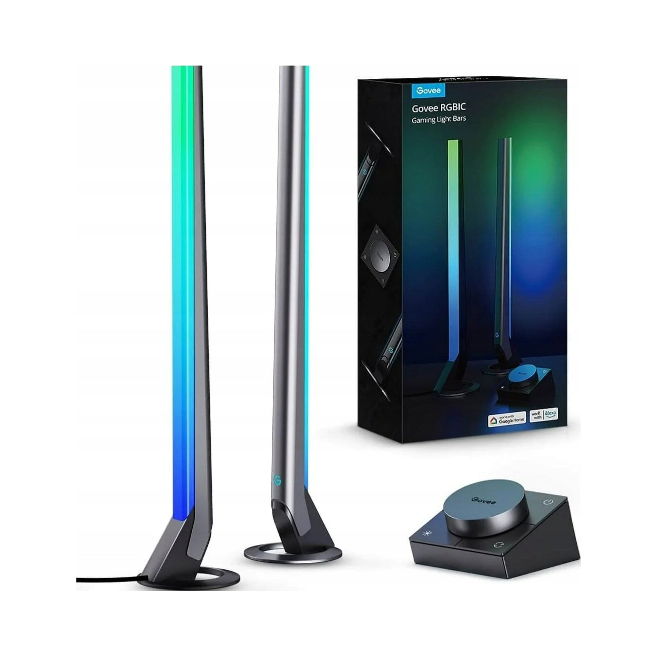 Govee H6047 RGBIC Wi-Fi LED Gaming Light Bars with Alexa & Google Assistant Support Packaging status original
