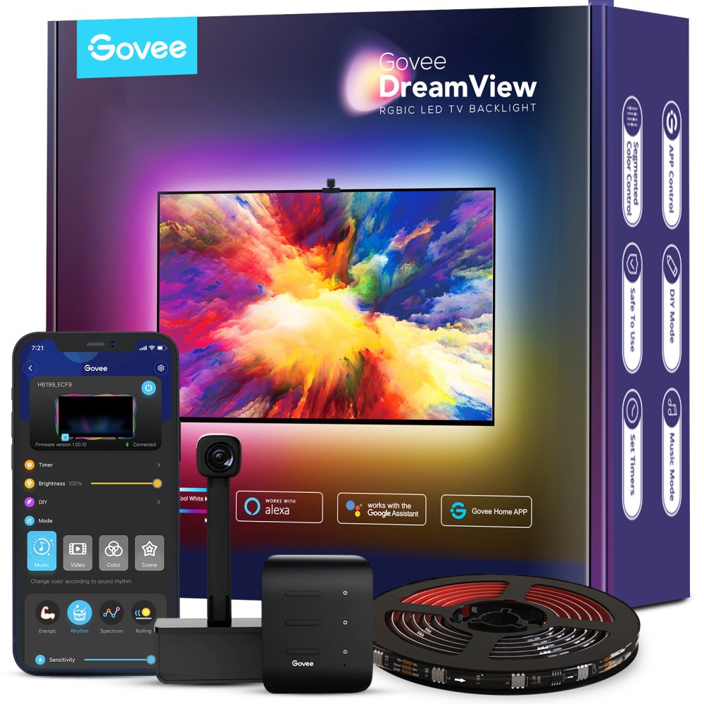 Govee LED TV Backlight 55"-65" H6199 Dreamview T1 Wi-Fi Bluetooth