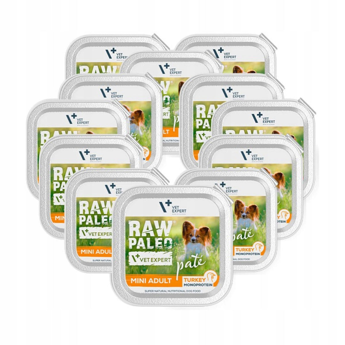 Grain Free Wet Dog Food RAW PALEO PATE MINI ADULT TURKEY 12x150g Manufacturer code 12xRPTRTPMIADU150
