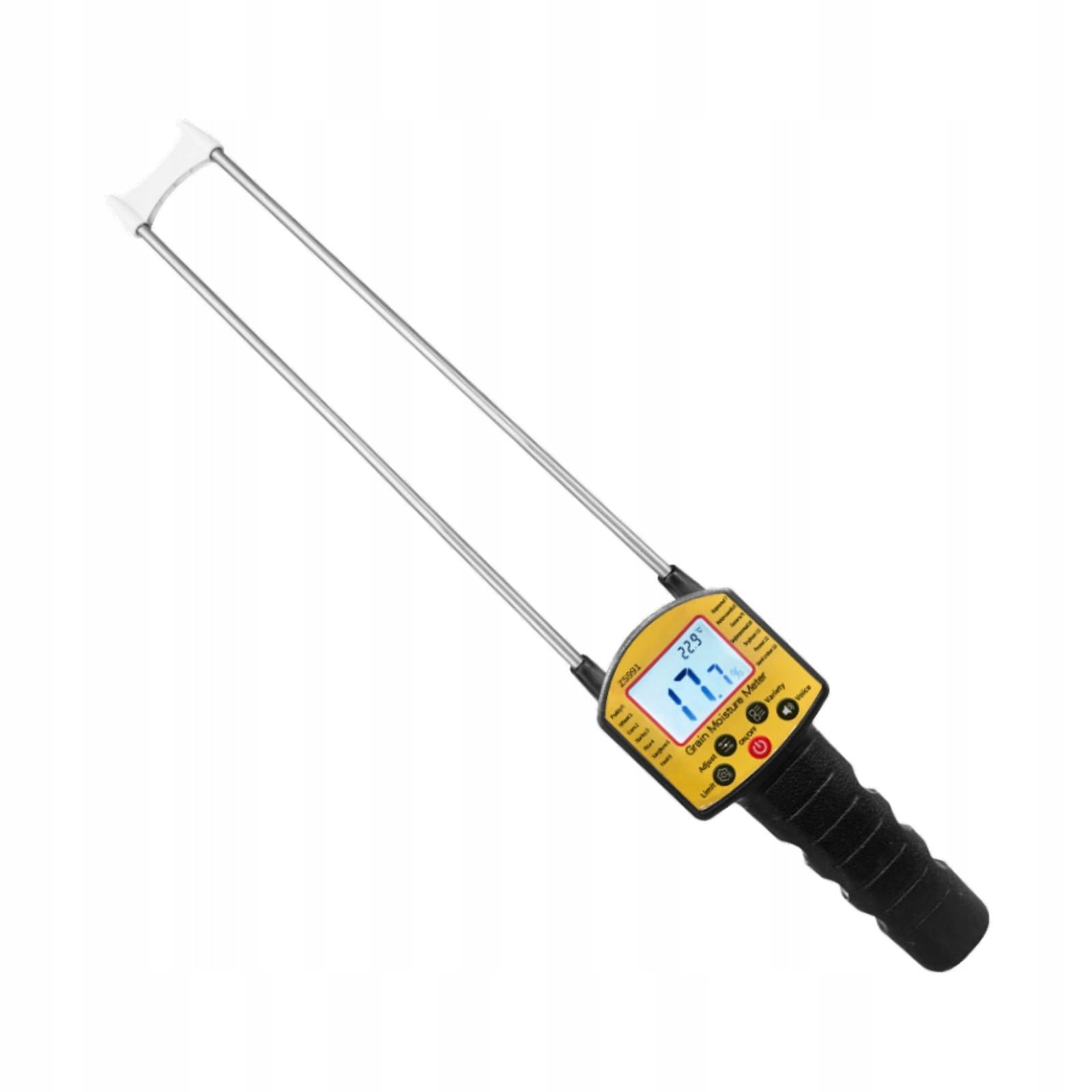 Grain Moisture Meter Double Measuring Probe Analyzer LCD Backlit Display Packaging status original