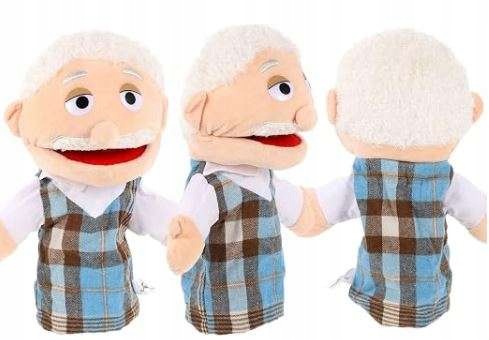 Grandfather's Puppet Plush Toy Hand Toy Plush for Kids 30cm Kid's age 3＋ years