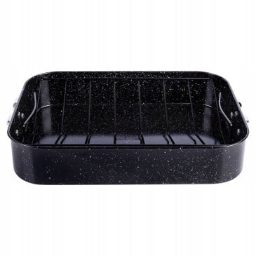 Granite Brittany NAVA NATURE 38 x 27,5 x 7 cm 8L with baking grate Brand Nava