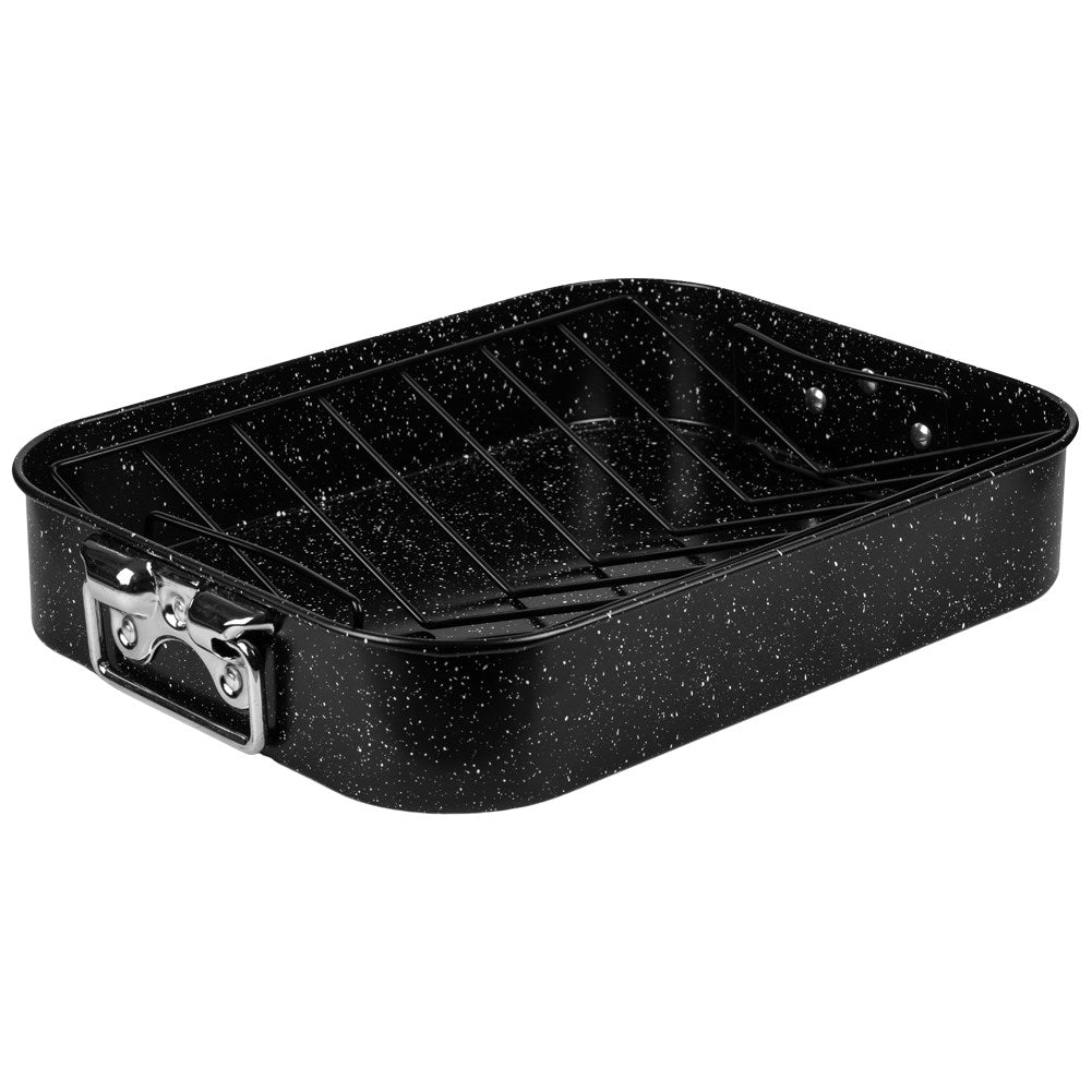 Granite Brittany NAVA NATURE 38 x 27,5 x 7 cm 8L with baking grate