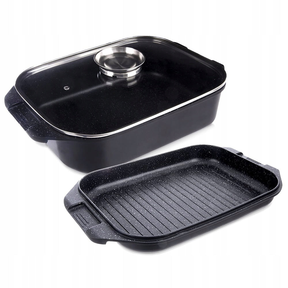 Granite Brittany with Lid 3in1 GRANDE 41x26x15 cm, 7 l