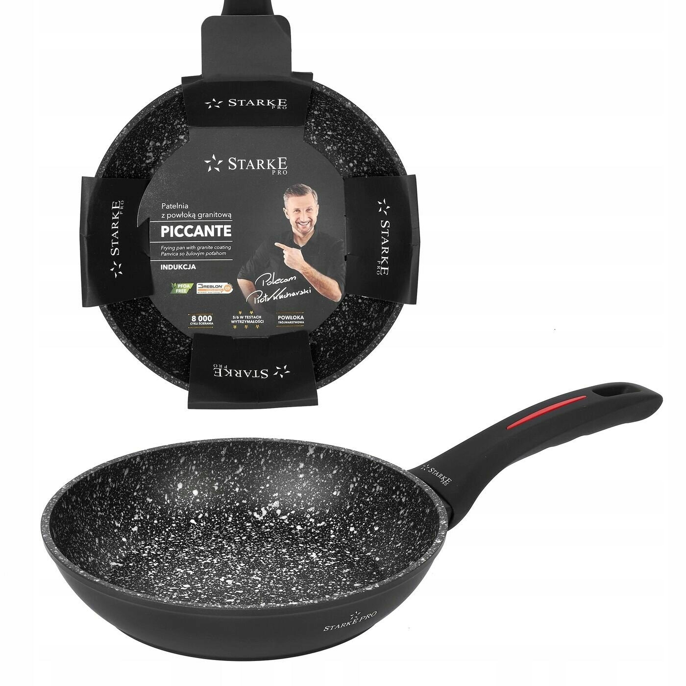 Granite PAN INDUCTION SMALL Solid GAS Starke Pro Piccante 20cm